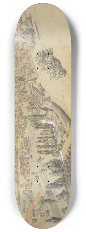 Georg Scholz - Grtzingen mit dem Turmberg 8.25 inch art skate deck