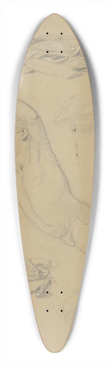 Jzef Simmler - Szkice puttw i draperii do plafonu Pochd weselny Amora i Psyche 39.3 inch art pintail longboard deck