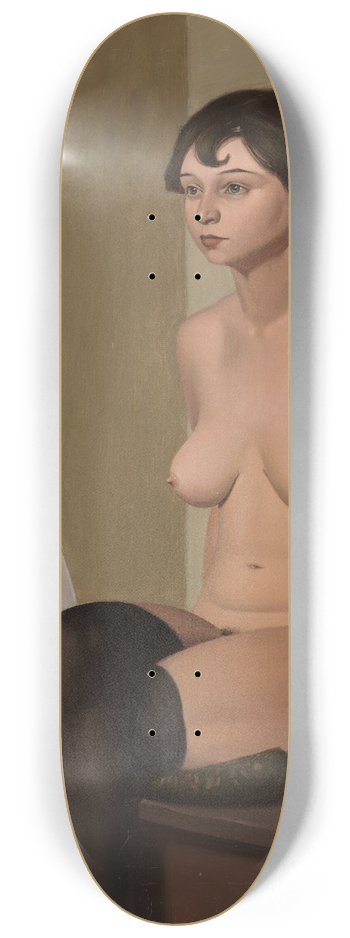 Georg Scholz - Weiblicher Akt mit Gipskopf 8.25 inch art skate deck