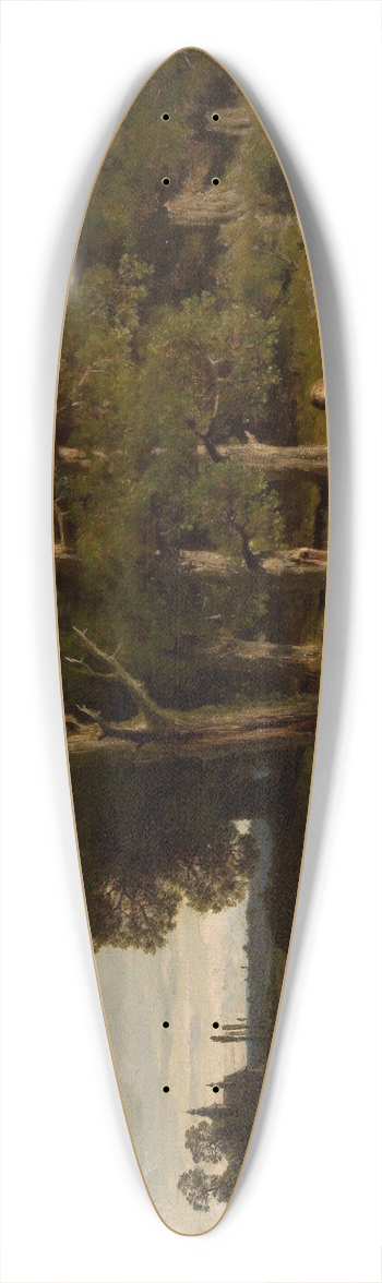 Jzef Szermentowski - Oak forest 39.3 inch art pintail longboard deck