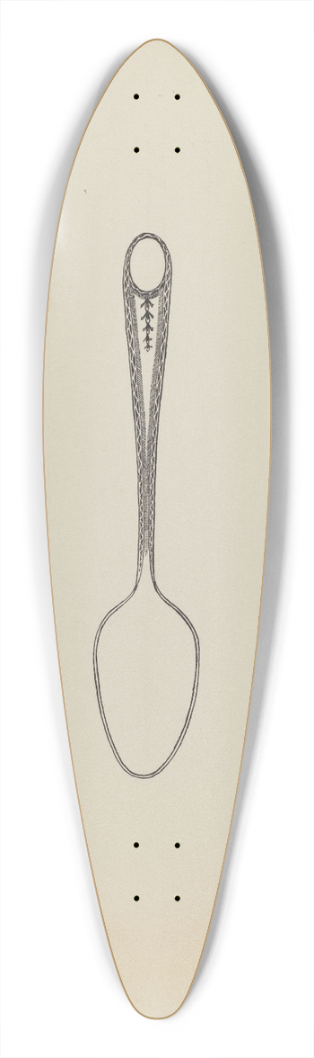 Kalamian Walton - Silver Teaspoon 39.3 inch art pintail longboard deck