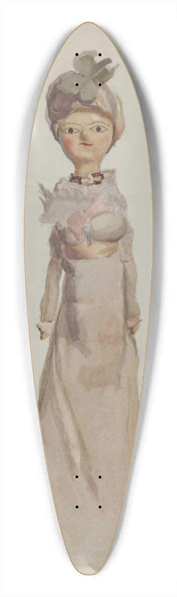 Kapousouz - Doll 39.3 inch art pintail longboard deck