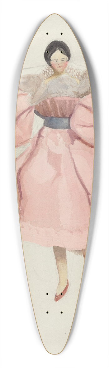 Kapousouz - Doll 39.3 inch art pintail longboard deck