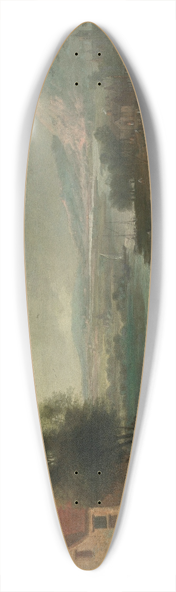 Karel Breydel - Landscape with Figures 39.3 inch art pintail longboard deck