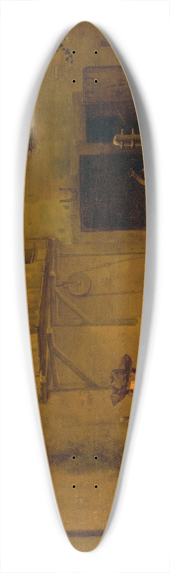 Karel Dujardin - A Smith shoeing an Ox 39.3 inch art pintail longboard deck