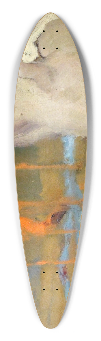 Karel pillar - Leda and the Swan 39.3 inch art pintail longboard deck