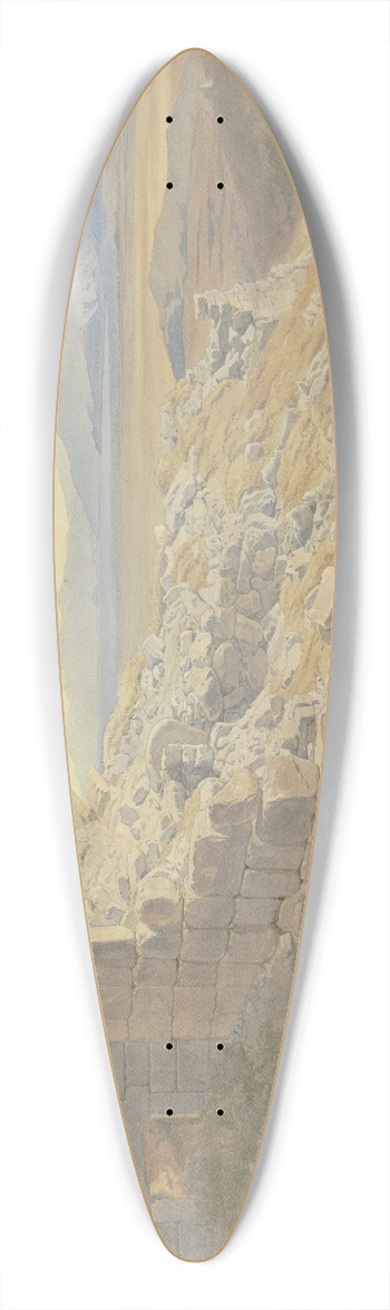 Karl Friedrich Harveng - Das Lwentor zu Mykene 39.3 inch art pintail longboard deck