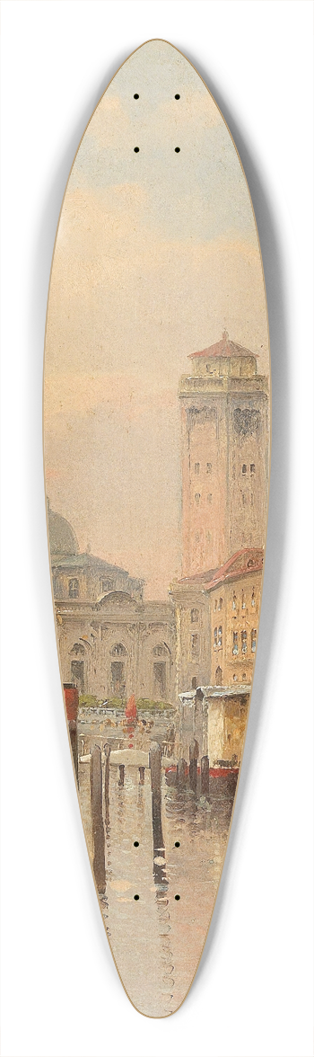Karl Kaufmann - Grande Canal, Venice 39.3 inch art pintail longboard deck