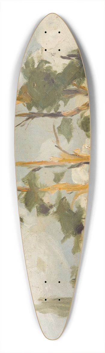 Karl Maria Thuma - Study of Trees 39.3 inch art pintail longboard deck