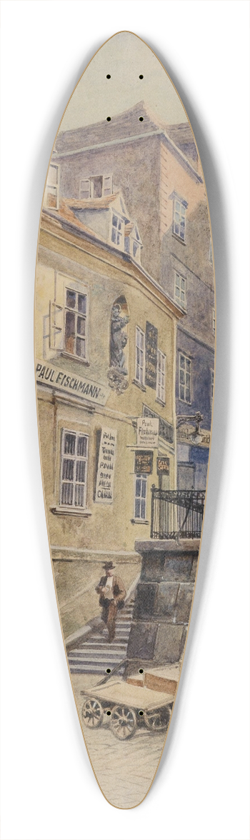 Karl Schnorpfeil - Hafnersteig 39.3 inch art pintail longboard deck