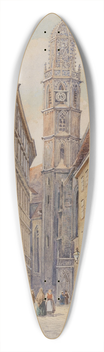 Karl Schnorpfeil - Maria am Gestade 39.3 inch art pintail longboard deck