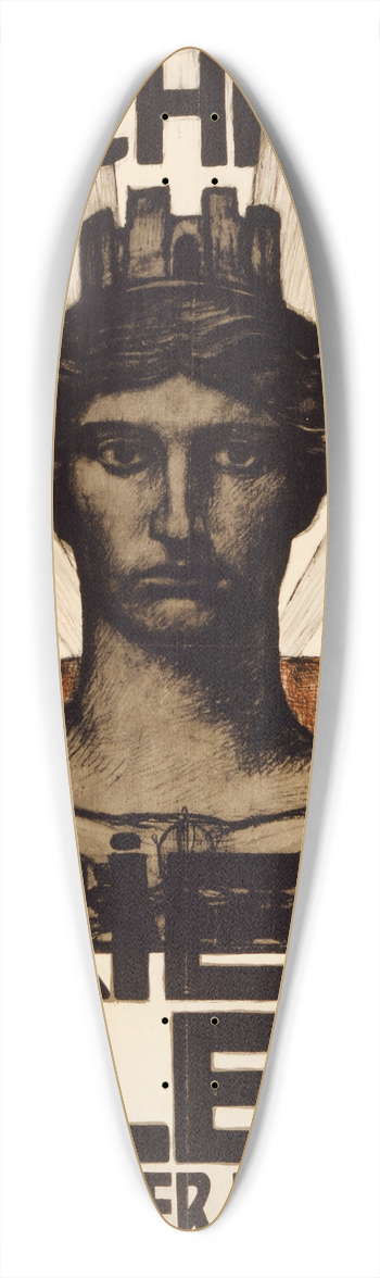 Karl Sterrer - Zeichnet 8. Kriegsanleihe 39.3 inch art pintail longboard deck