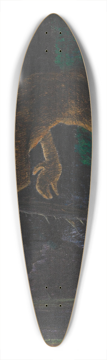 Karl Wiener - Der Barbar 39.3 inch art pintail longboard deck