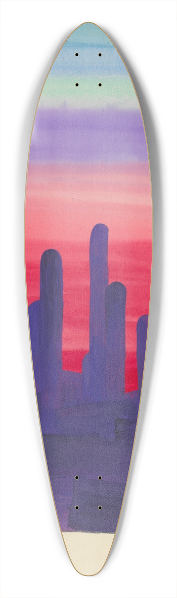 Karl Wiener - Der Morgen 39.3 inch art pintail longboard deck