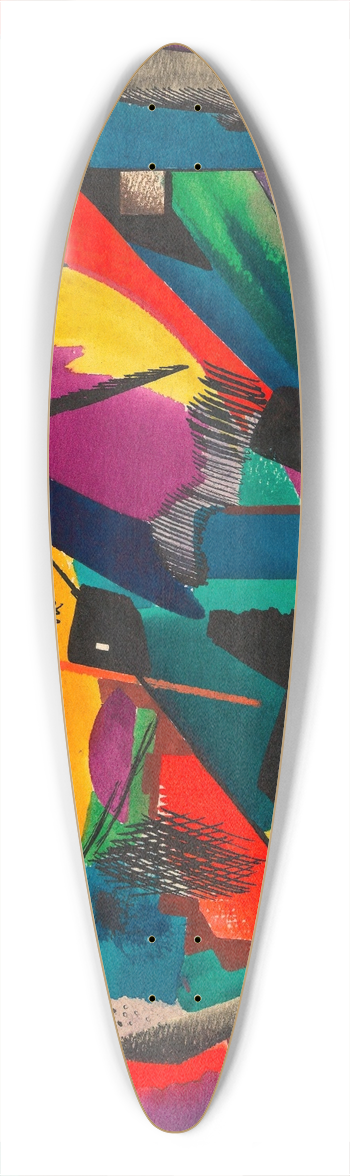 Karl Wiener - Dissonanzen 39.3 inch art pintail longboard deck