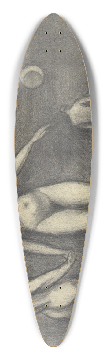 Karl Wiener - Eifersucht 39.3 inch art pintail longboard deck