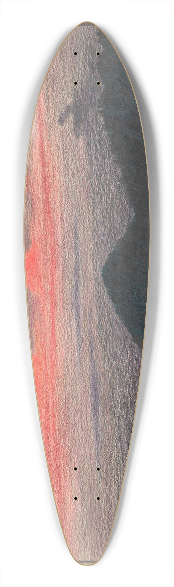 Karl Wiener - Herbstabend II 39.3 inch art pintail longboard deck