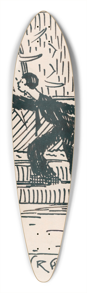 Karl Wiener - Kirchenruber 39.3 inch art pintail longboard deck