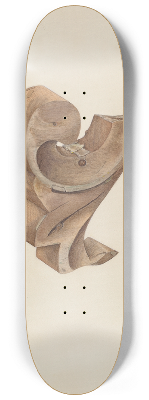 Gerard Barnett - Wood Carving 8.25 inch art skate deck