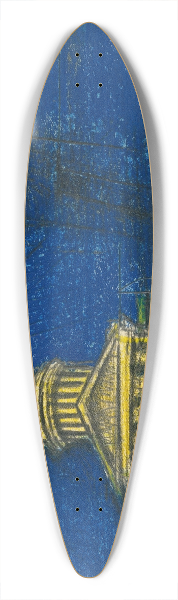 Karl Wiener - Ohne Titel IX 39.3 inch art pintail longboard deck