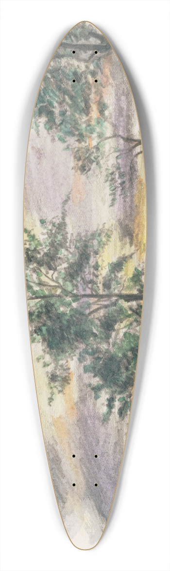 Karl Wiener - Steinberg 39.3 inch art pintail longboard deck