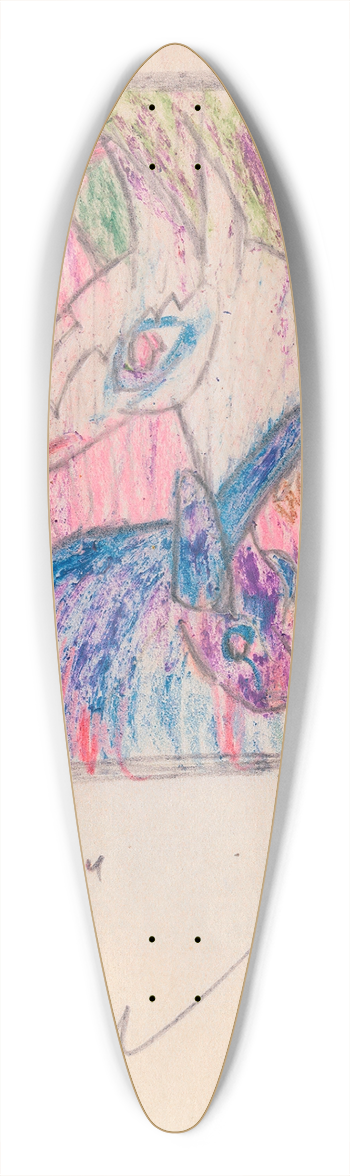 Karl Wiener - Traum 39.3 inch art pintail longboard deck