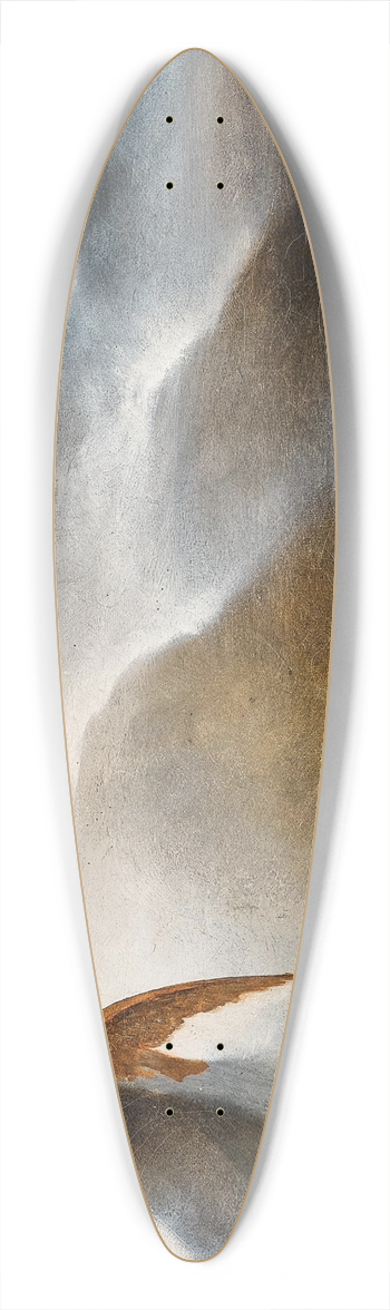 Karl Wilhelm Diefenbach - An eagle before a waterfall 39.3 inch art pintail longboard deck