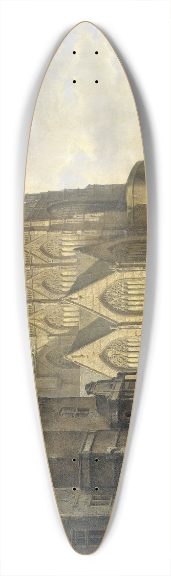Kasparus Karsen - View in a Town 39.3 inch art pintail longboard deck