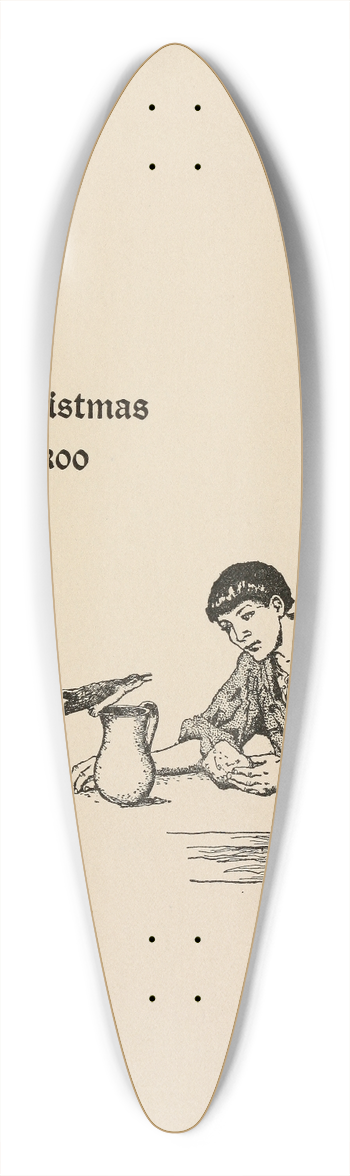 Katharine Pyle - The Christmas Cuckoo 39.3 inch art pintail longboard deck