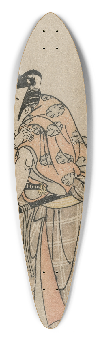 Katsukawa Shunsh - Ichikawa Yaozo II as Sakuramaru 39.3 inch art pintail longboard deck