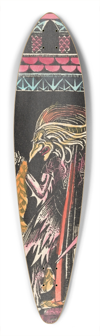 Kay Rasmus Nielsen - Rapunzel 39.3 inch art pintail longboard deck