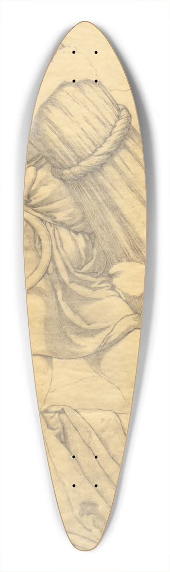 Kenyon Cox - Sketch 39.3 inch art pintail longboard deck