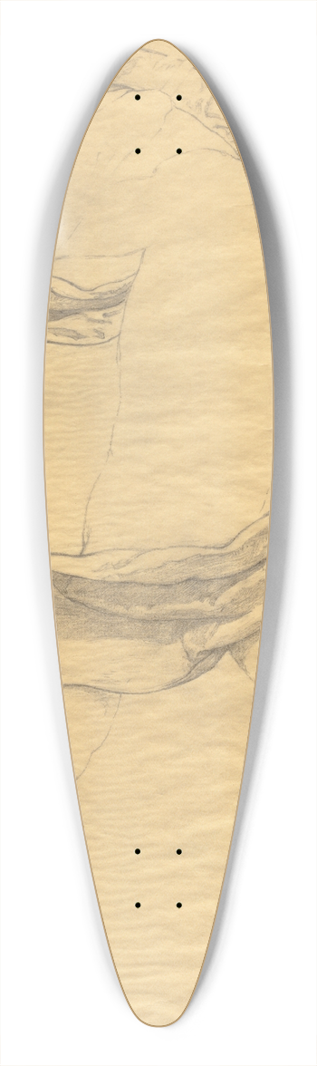Kenyon Cox - Sketch 7 39.3 inch art pintail longboard deck