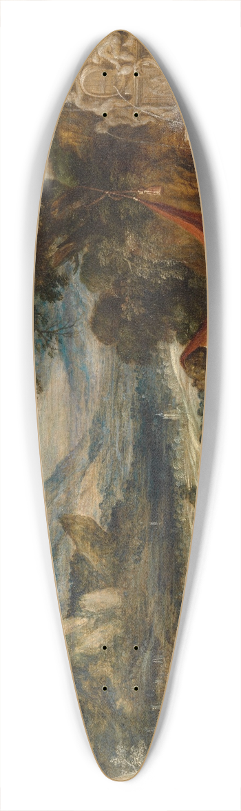 Kerstiaen de Keuninck - Landscape with Diana and Actaeon 39.3 inch art pintail longboard deck