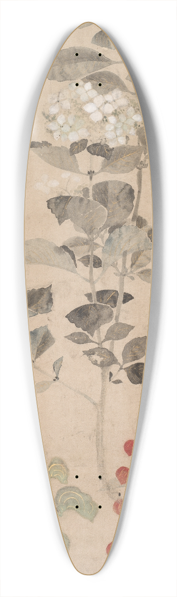 Kitagawa Ssetsu - Summer Flowers 39.3 inch art pintail longboard deck