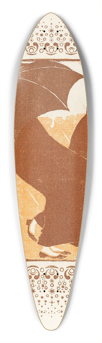 Koloman Moser - Wetterbermut 39.3 inch art pintail longboard deck