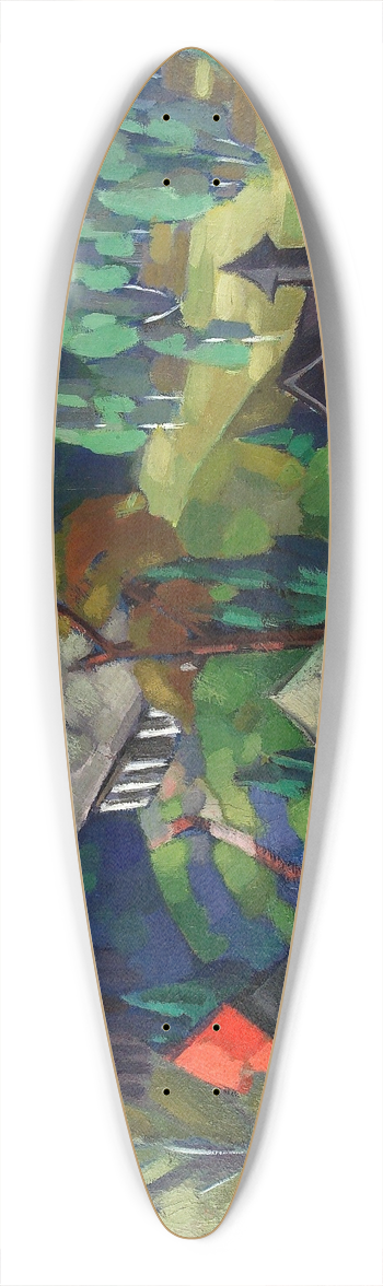 Konrad Mgi - Saadjrve maastik 39.3 inch art pintail longboard deck