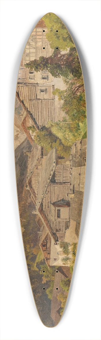 Konrad Petrides - Alpendorf 39.3 inch art pintail longboard deck