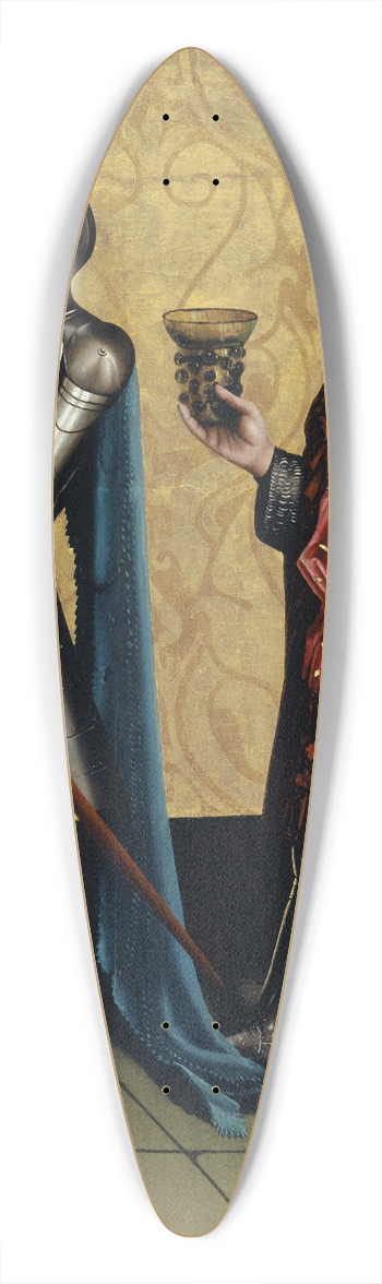 Konrad Witz - Sibbecai and Benaiah 39.3 inch art pintail longboard deck