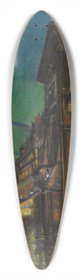 Konstantin Alexeevich Korovin - Cityscape 39.3 inch art pintail longboard deck