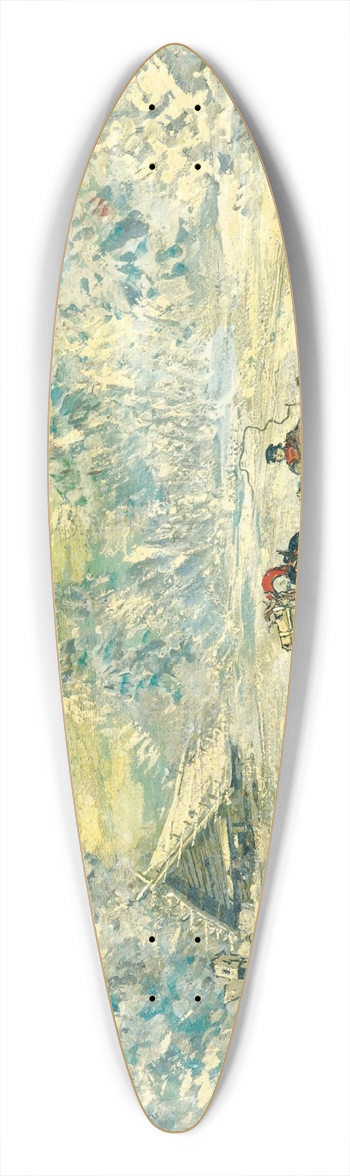 Konstantin Alexeevich Korovin - Troka dans la neige 39.3 inch art pintail longboard deck