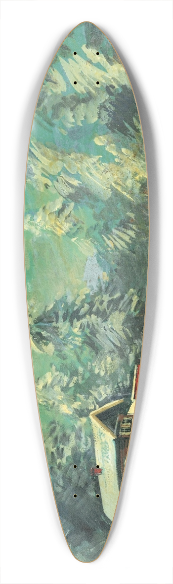 Konstantin Alexeevich Korovin - Troka passant devant une auberge la nuit 39.3 inch art pintail longboard deck