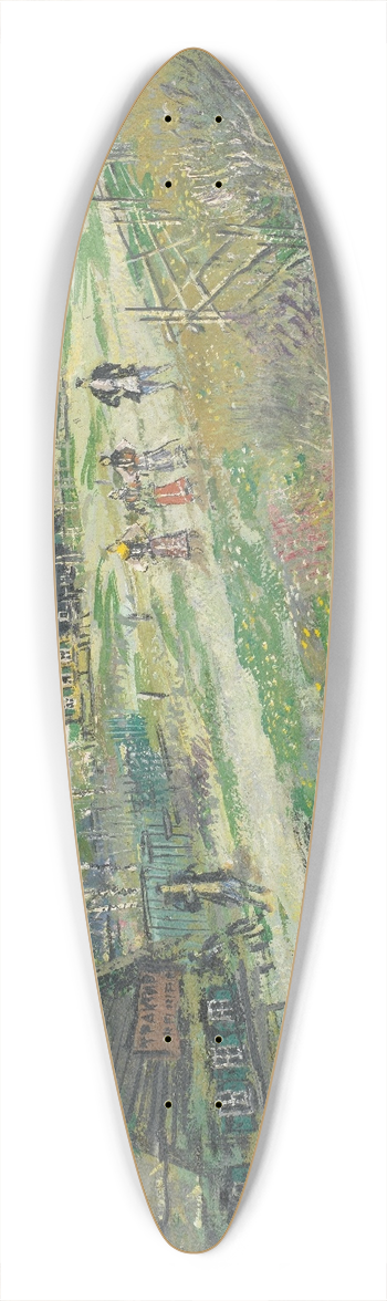 Konstantin Alexeevich Korovin - Village scene 39.3 inch art pintail longboard deck