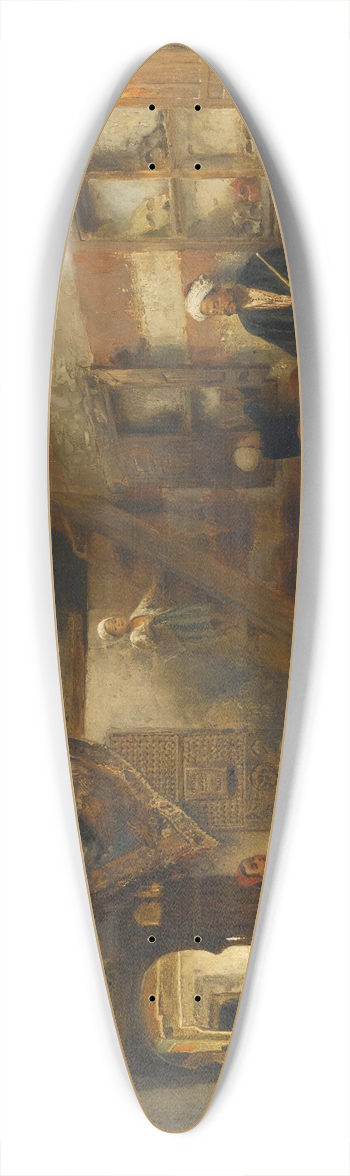 Konstantin Egorovich Makovsky - In The Classroom 39.3 inch art pintail longboard deck