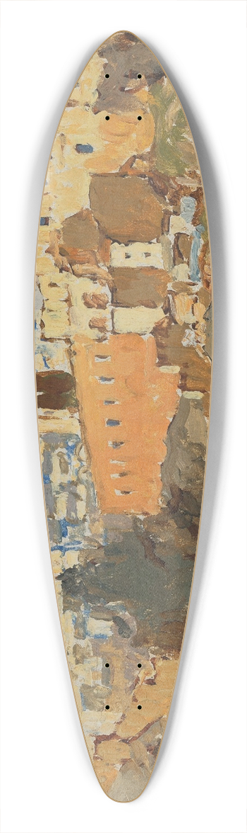 Konstantin Ivanovich Gorbatov - View of Jerusalem from Silwan village 39.3 inch art pintail longboard deck