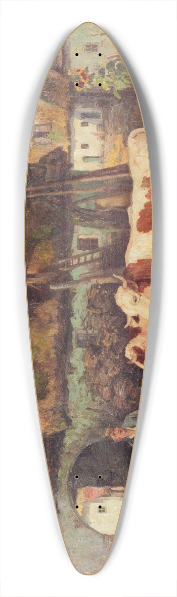 Konstantin Stoitzner - Bauernstolz 39.3 inch art pintail longboard deck