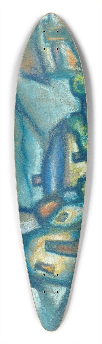 Kontantn Bauer - Chalupy 39.3 inch art pintail longboard deck