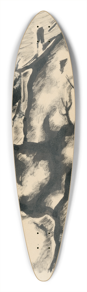 Kontantn Bauer - Dom v zhrade 39.3 inch art pintail longboard deck