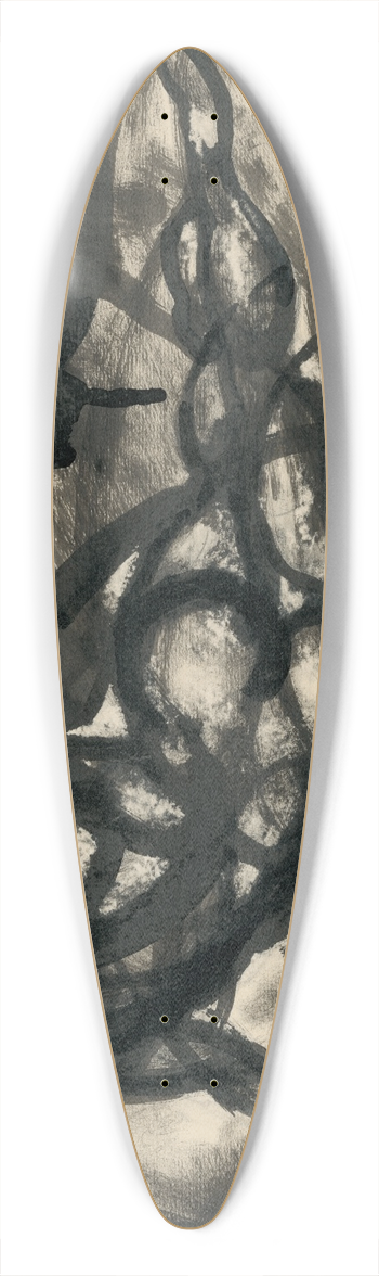 Kontantn Bauer - ensk akt 39.3 inch art pintail longboard deck