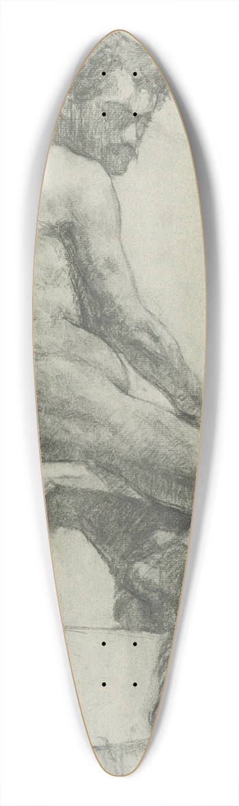kos Aranyossy - tdia sediaceho muskho aktu 39.3 inch art pintail longboard deck